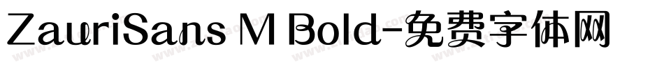 ZauriSans M Bold字体转换